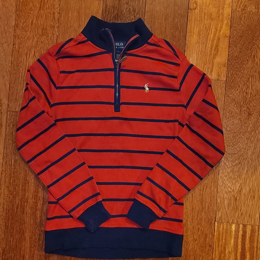 Ralph Lauren boys size 7 zip pullover